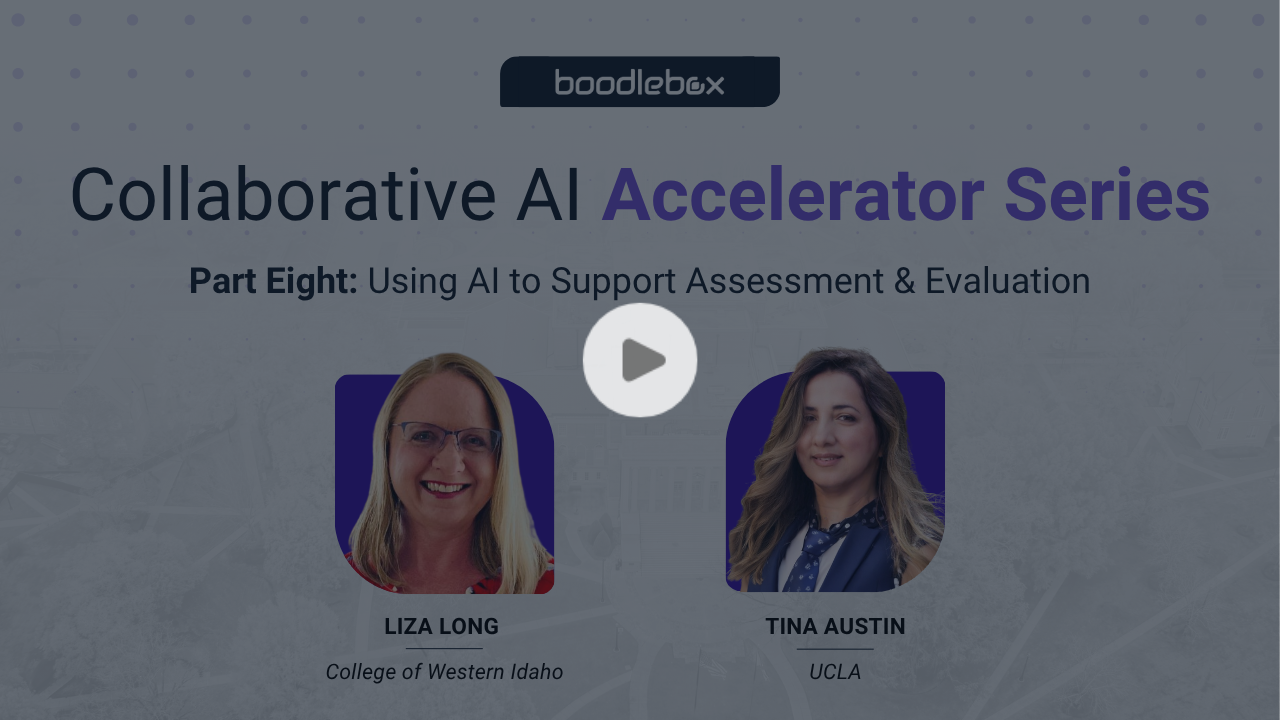 <h4>Using AI to Support Assessment and Evaluation</h4><span>Webinar<br><strong>May 13, 2025</strong></span> <br><b>View Recording</b>
