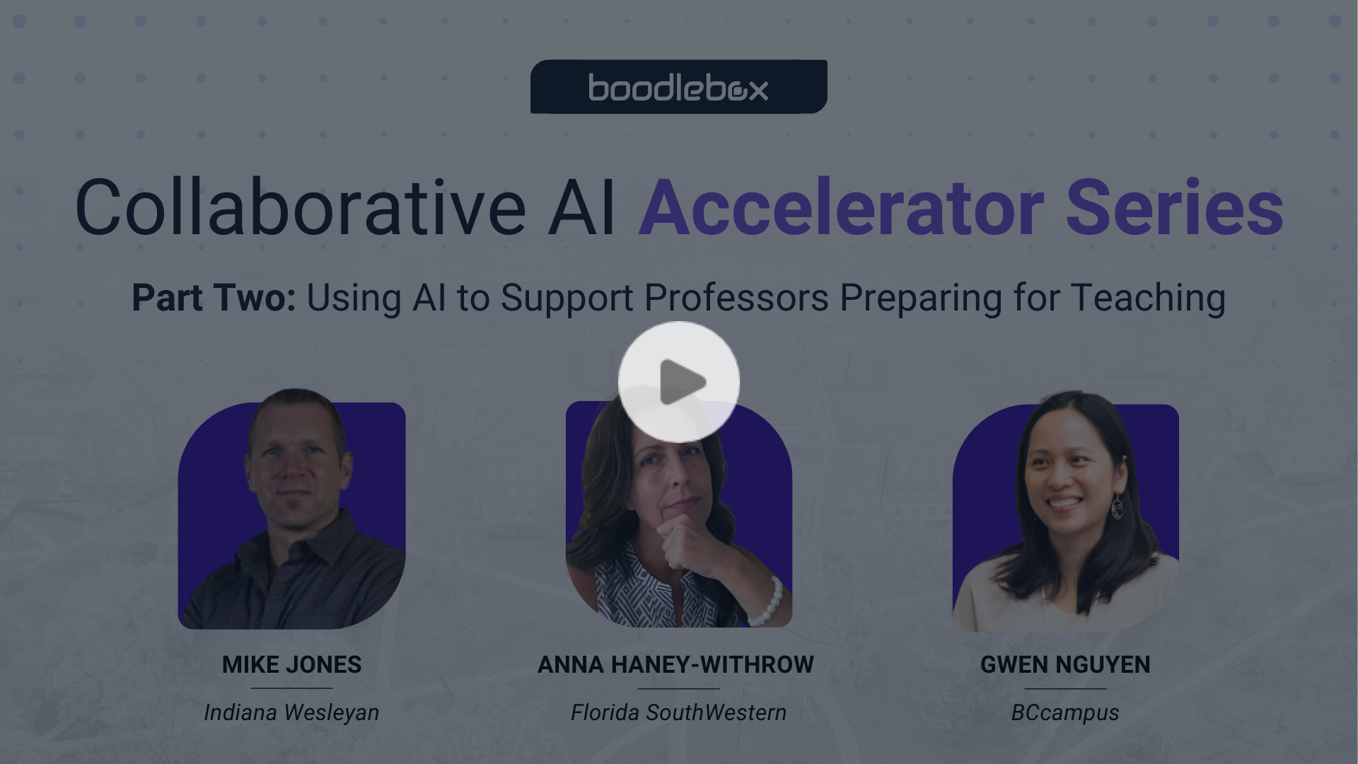 <h4>Using AI to Support Professors Preparing for Teaching</h4><span>Webinar<br><strong>March 11, 2025</strong></span> <br><b>View Recording</b>